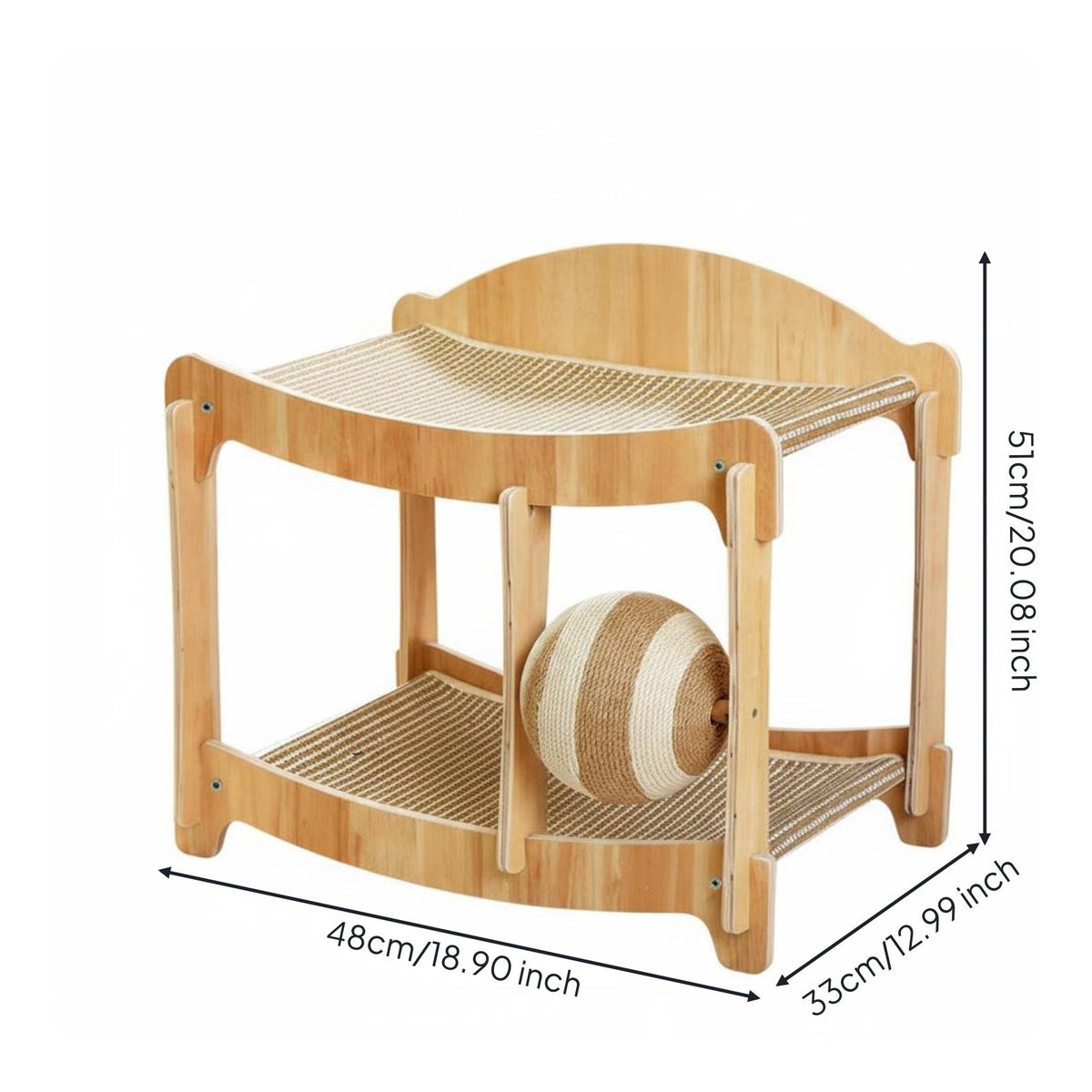 Cat Scratcher Hammock Scratch-Resistant Cat Bed Sisal Animal Habitat for Indoor