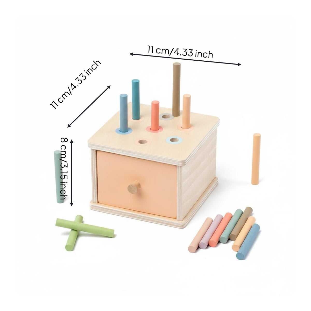 Color Shape Sorter Educational Child-Centered Sorting Toy Hand-Eye Coordination Color Matching Cube for Preschool, Kindergarten