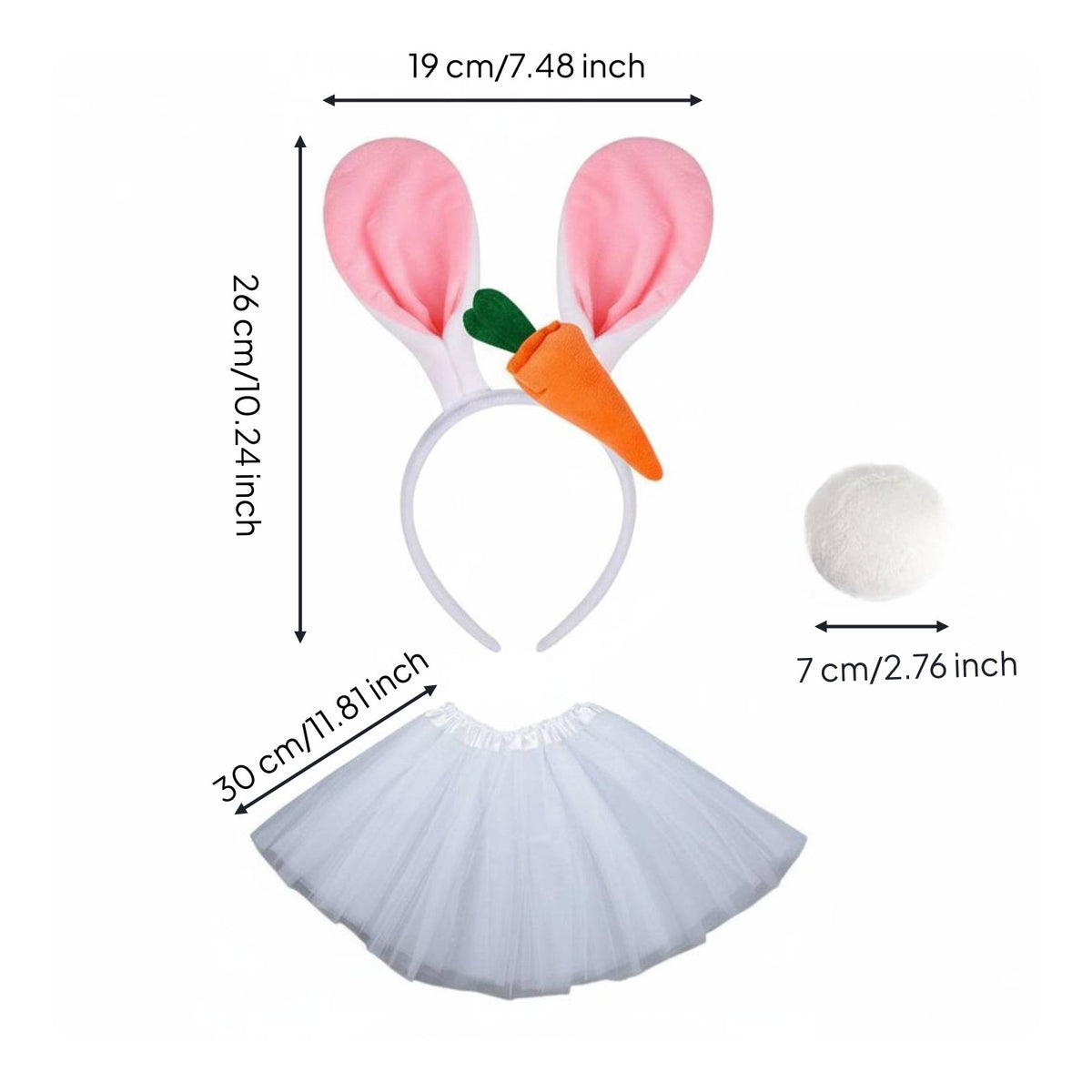 Animal Headband Ears Headband Korean Style Hare Ear Hairband Lightweight Easter Bunny Ears for Festivals, Cosplay