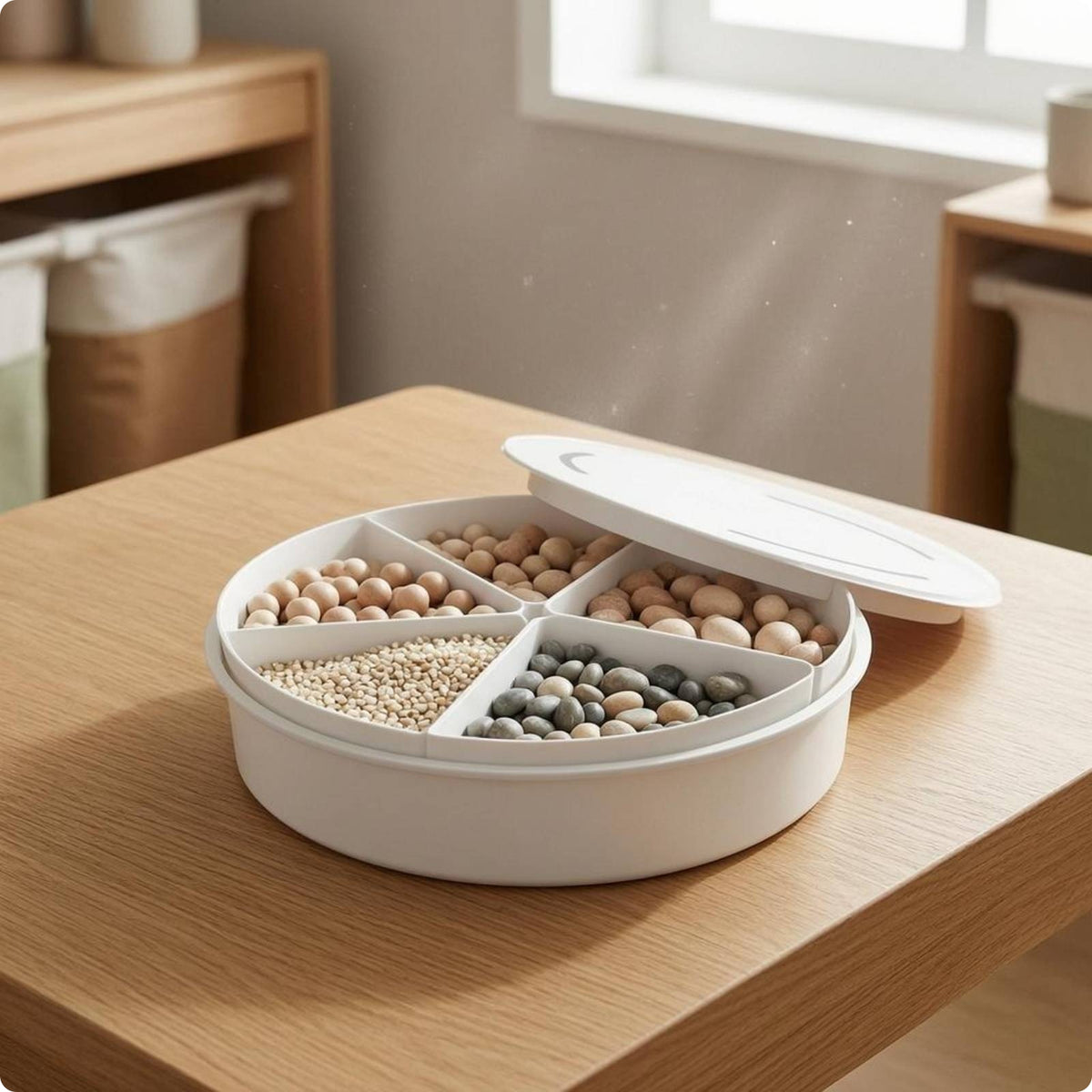Sensory Play Tray Multi Purpose Sectioned Sensory Tray Reusable