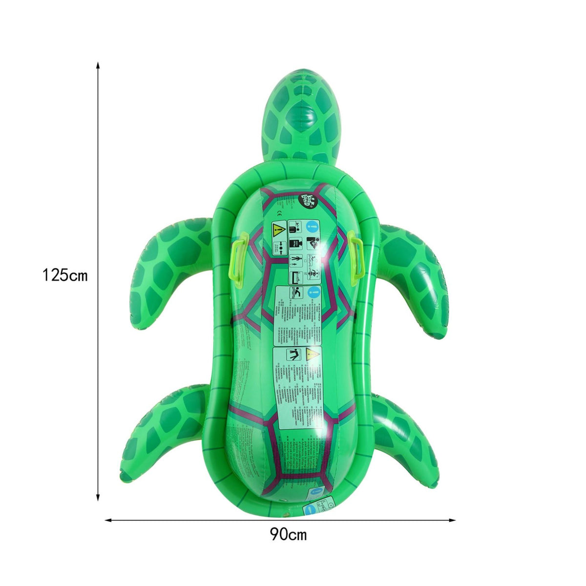 Green Turtle Pool Lounger Large Size Inflatable Turtle Inflatable Lounger