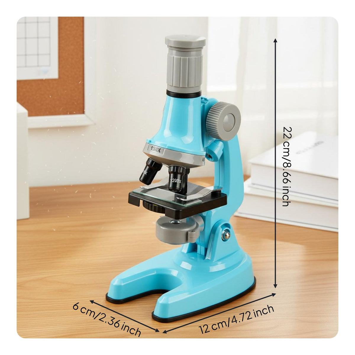 Biology Microscope Kit STEM Learning Kids Microscope Kit Beginner Friendly