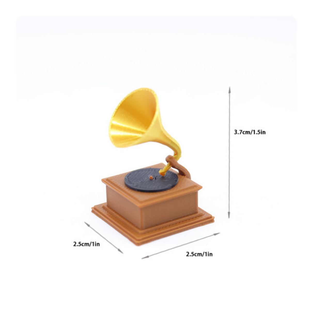 Vintage Gramophone Miniature Photography Prop Miniature Phonograph Model