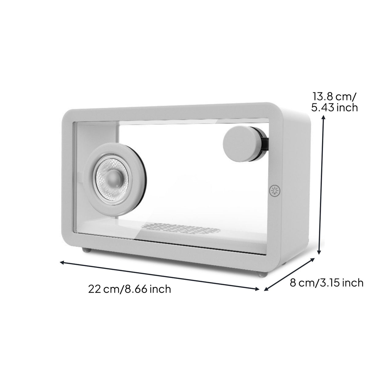 Transparent Bluetooth Speaker Minimalist Design Consumer Electronics