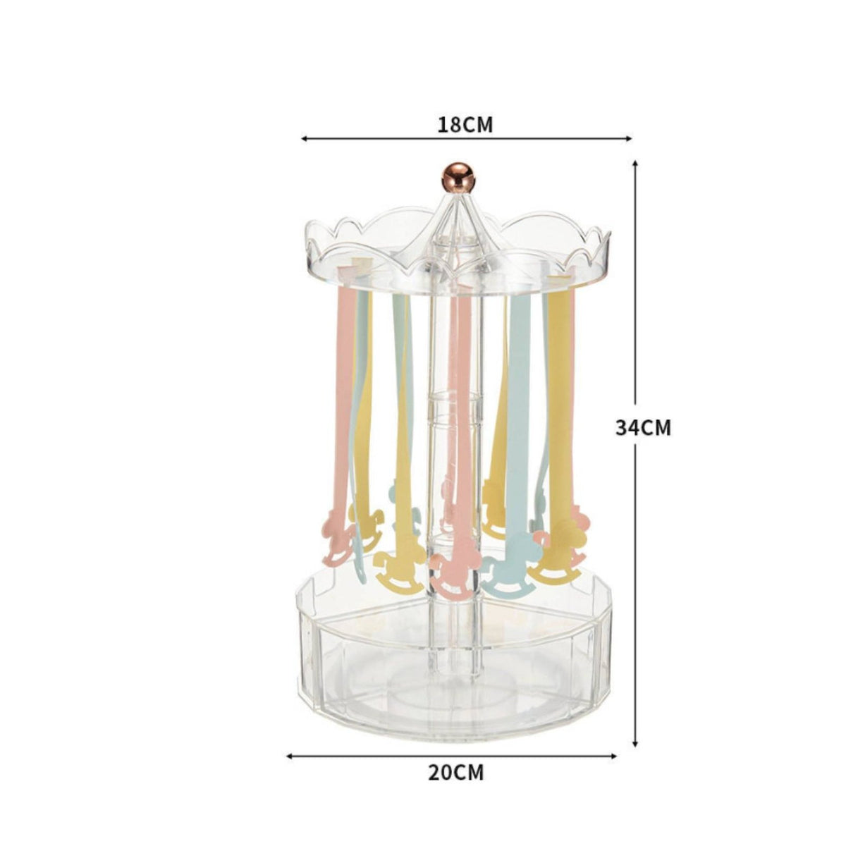 Rotating Hair Clip Organizer 360 Degree Rotation Rotating Hair Accessory Stand