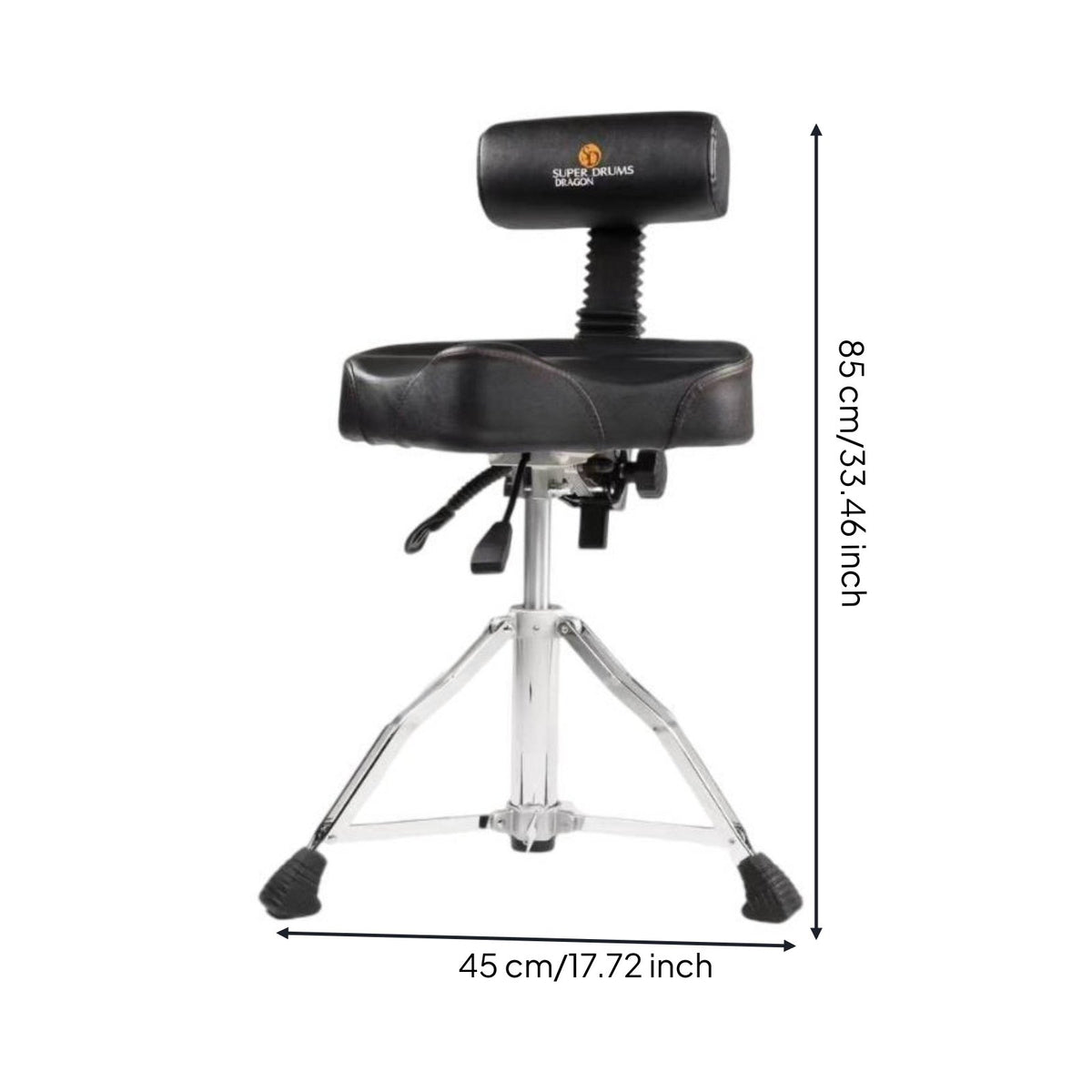 Adjustable Drum Stool Thickened Frame Adjustable Drum Seat Portable Drummer Stool for Adults