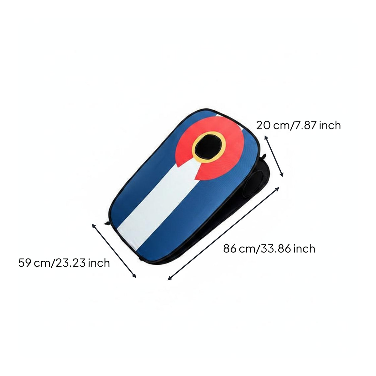 Foldable Bean Bag Toss Target Board Portable Foldable Cornhole Set Movement