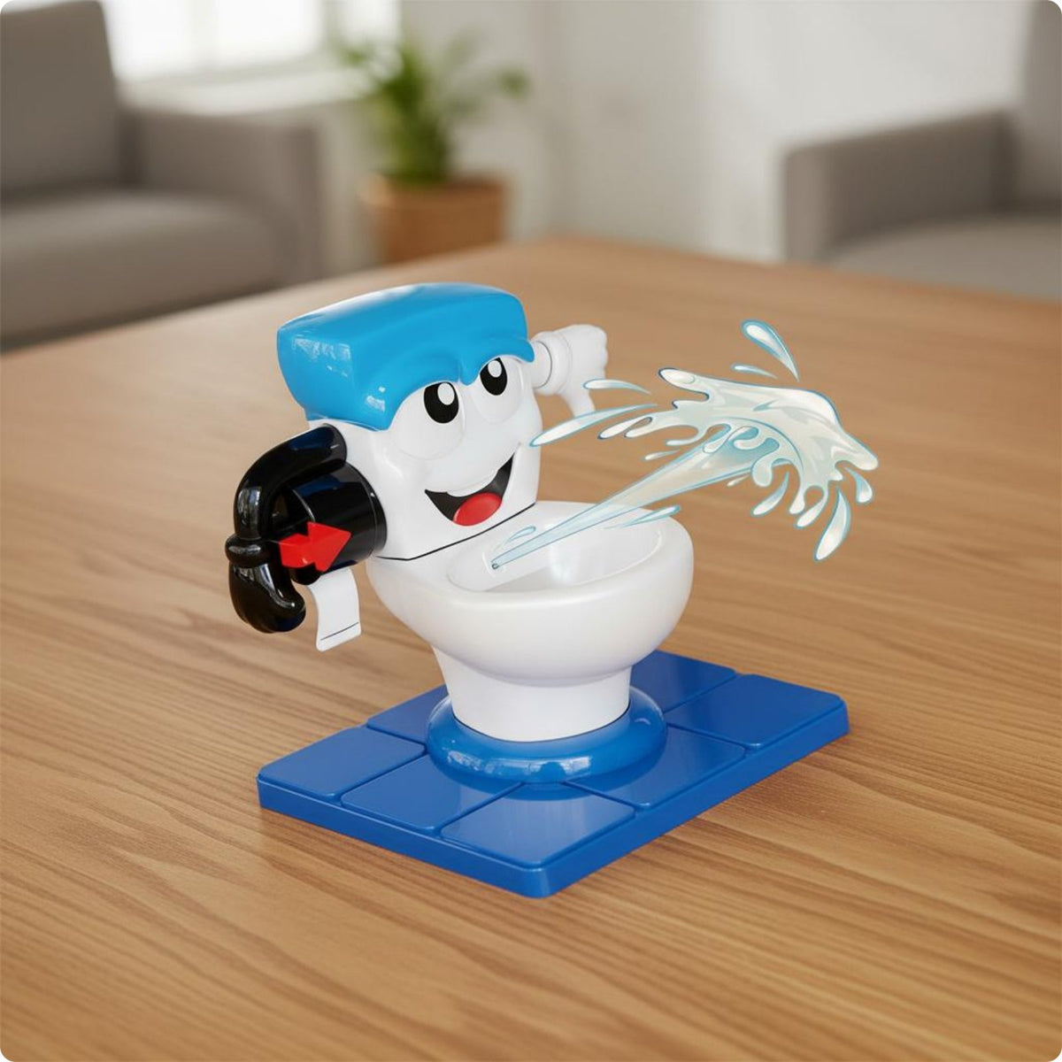 Squirting Toilet Toy Funny Water Spray Game Easy to Play for Party, Family Time