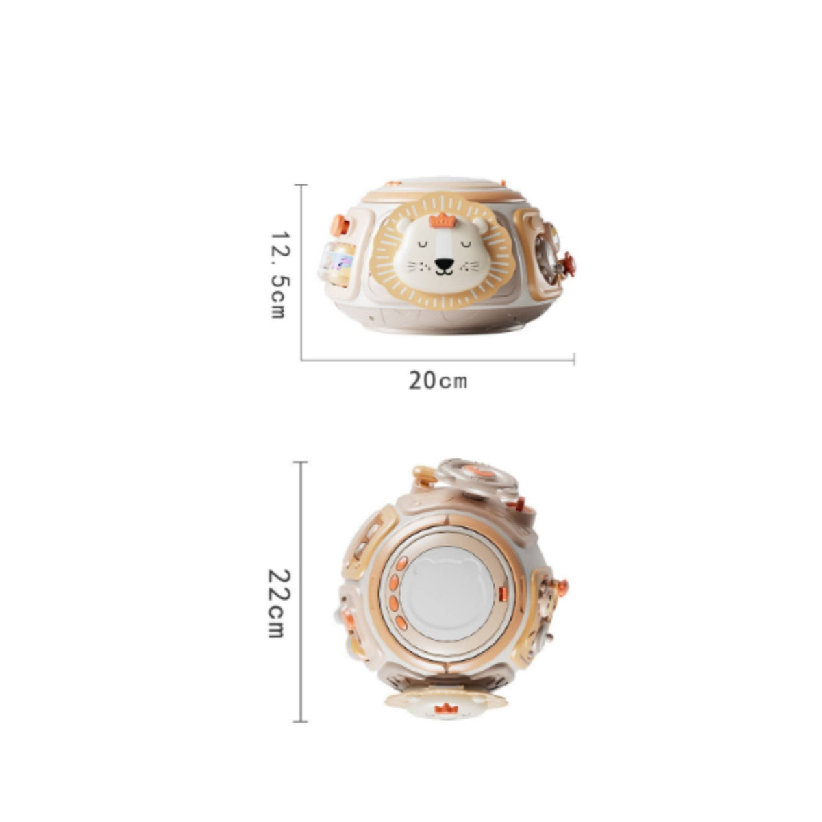 Six-Sided Activity Toy Interactive Music Drum Cube Educational for Infants
