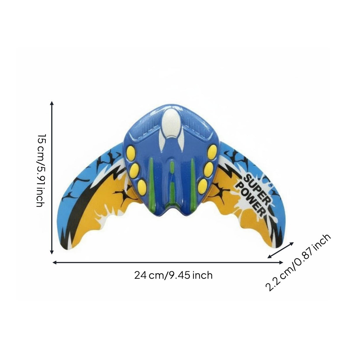 Devil Marine Creature Toy No Batteries Required Manta Ray Glider Adjustable Fins