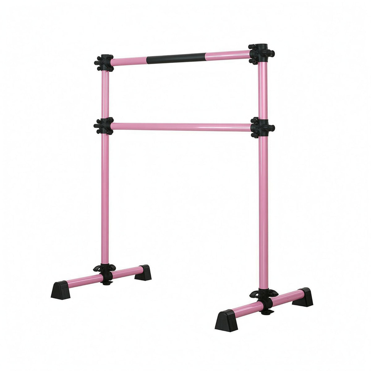 Mobile Dance Barre Pink Frame Fitness Equipment Stable for Home