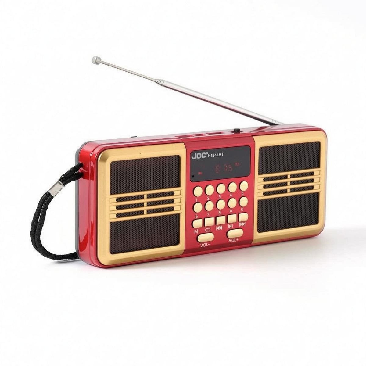 Portable Multifunction Radio Telescopic Antenna mp3 Player Receiver Push Buttons