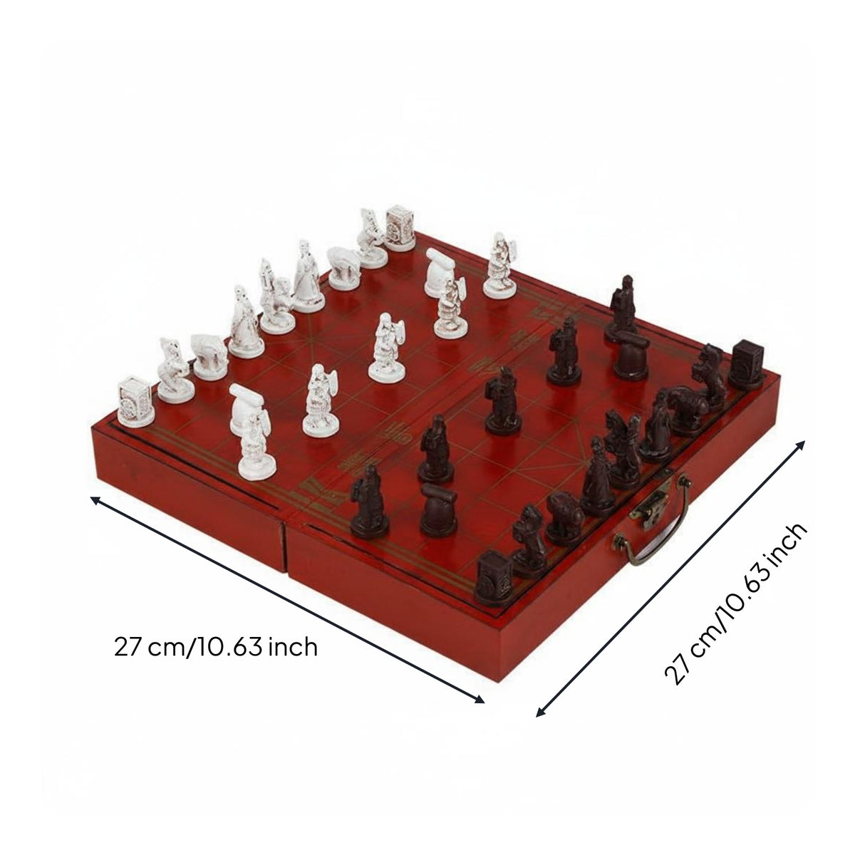 Terracotta Warrior Chess Set Souvenir Gift 3D Chinese Chess Set Vintage Design