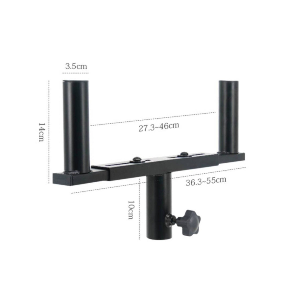 Twin Speaker Stand Stable Metal Base Tripod Speaker Designed for Surround Sound