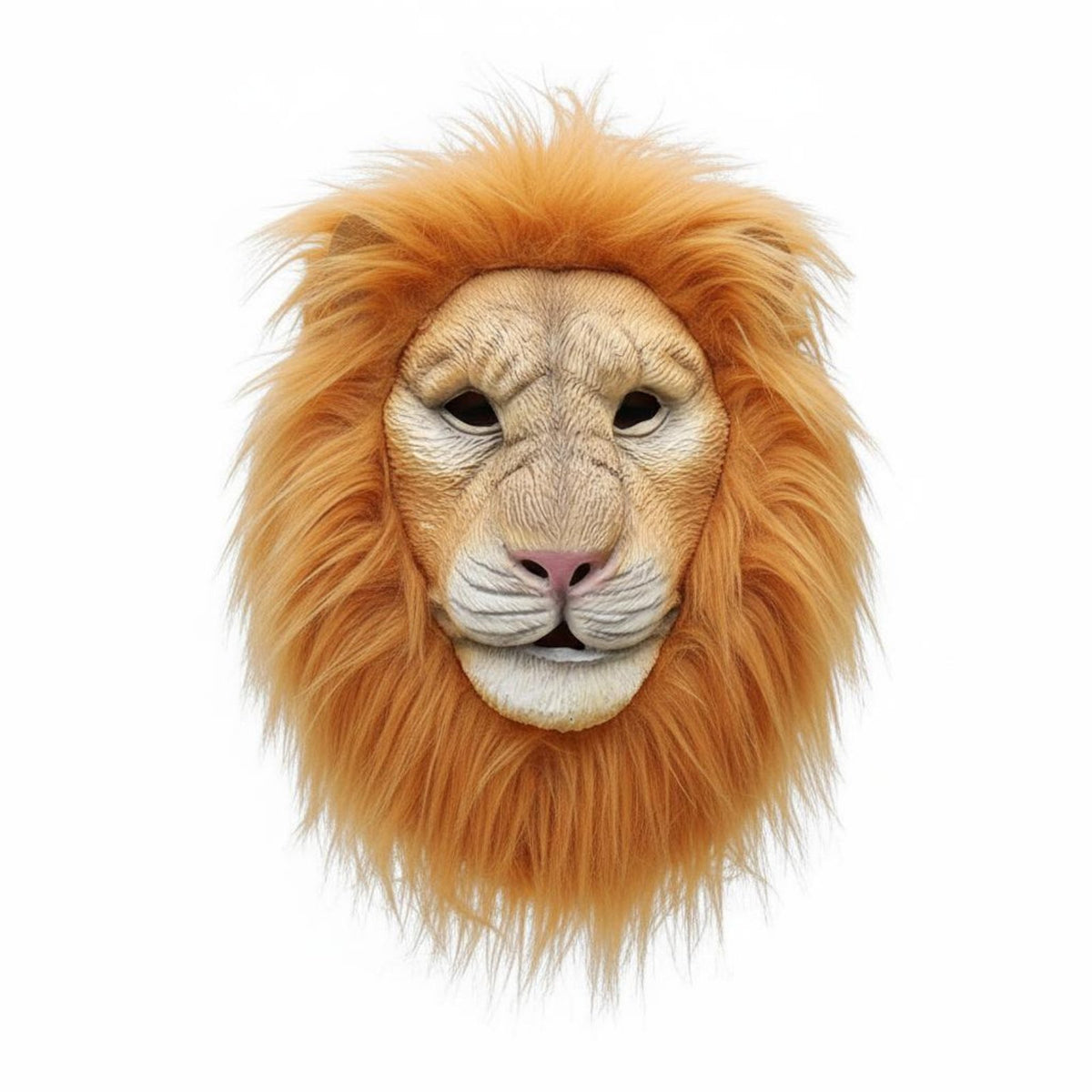 Lion Mask Furry Mane Full Head Lion Mask for Halloween