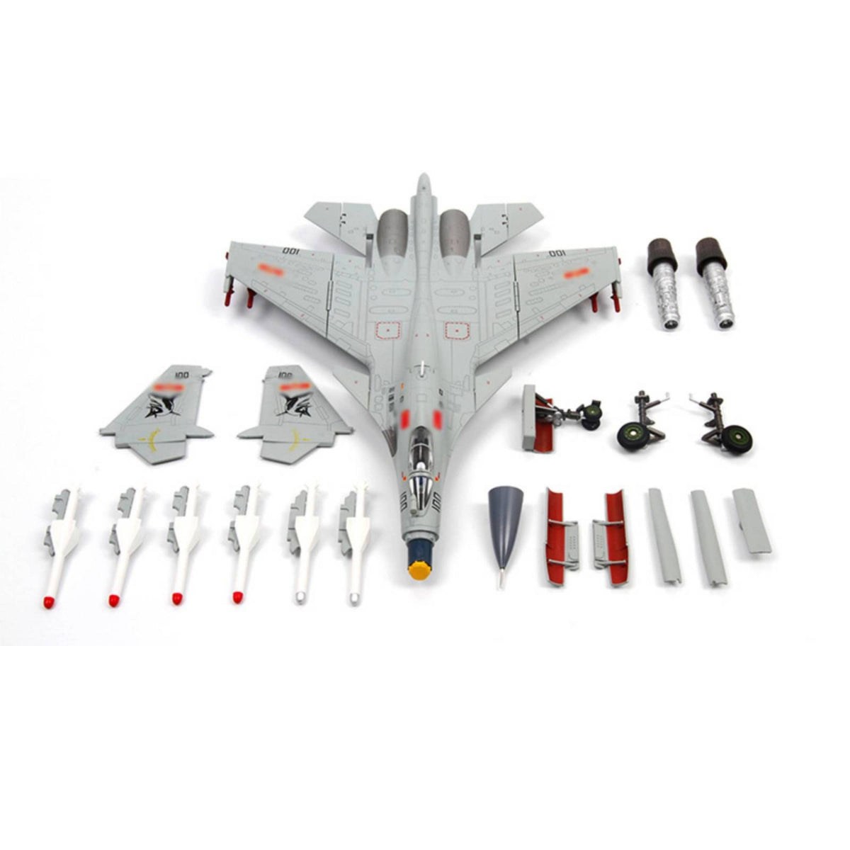 Fighter Model Kit with Display Stand Collectible Carrier-Based Fighter Model