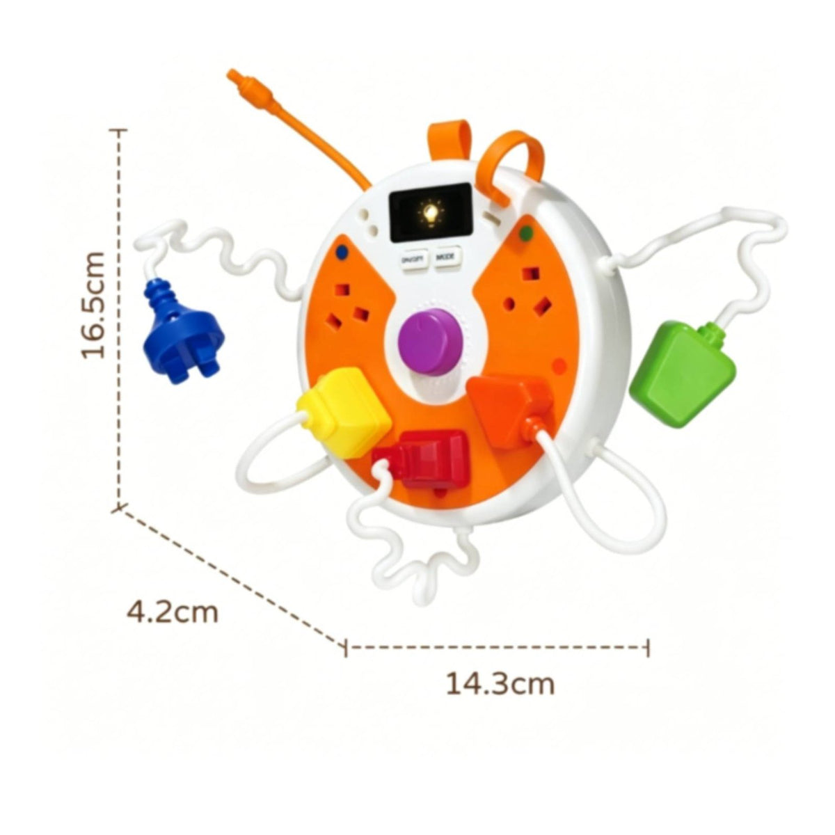 Plug and Socket Toy Early Education Electronic Busy Board for Young Children
