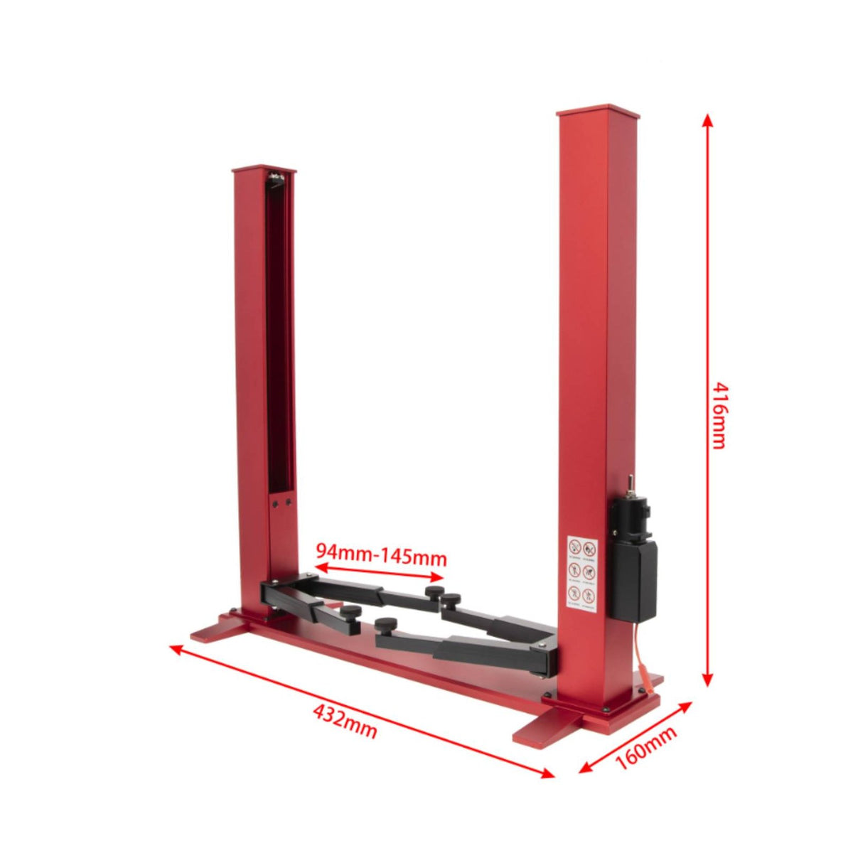 RC Car Repair Lift Adjustable Width for Workshop, Display Case