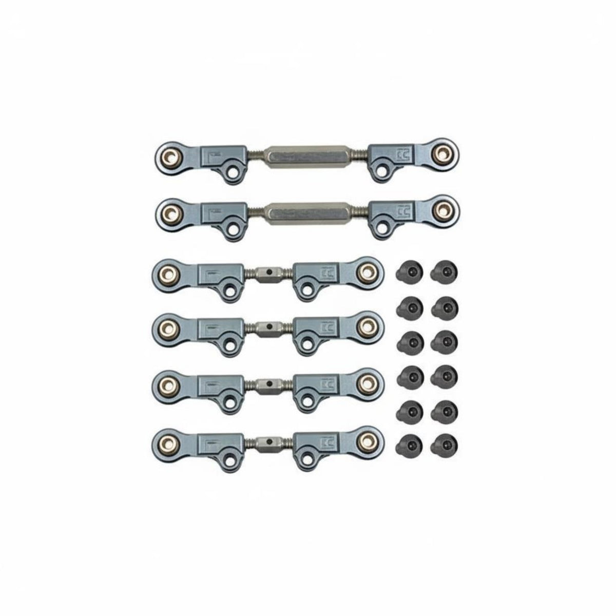 6 Pieces 1/12 Scale RC Car Tie Rods Long-Lasting Construction for Racing