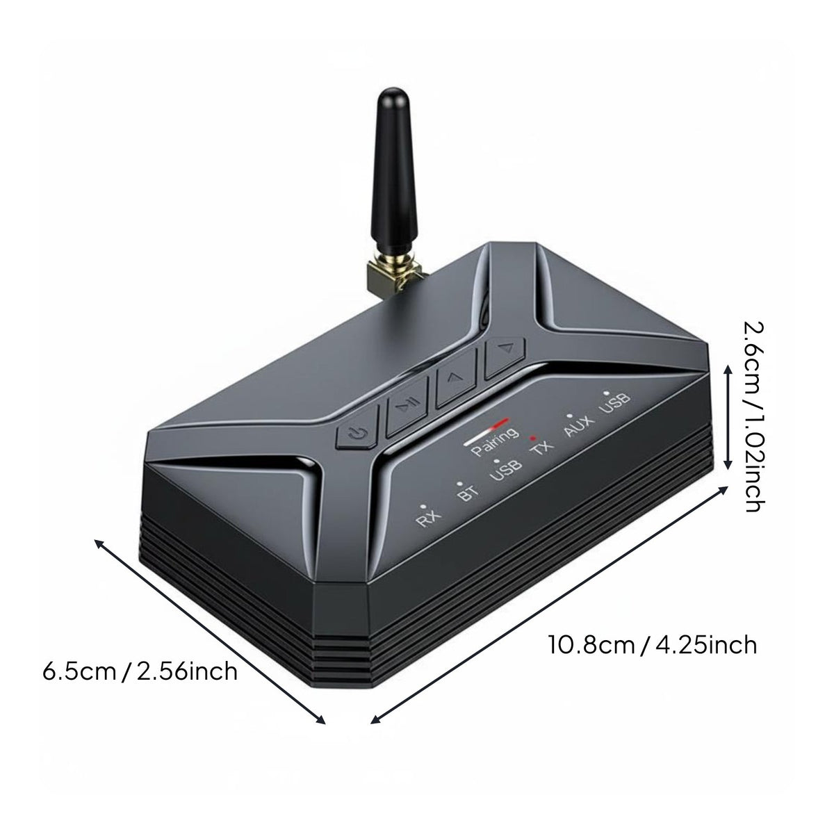 Bluetooth Receiver Transmitter USB Playback RCA AUX Bluetooth Adapter 40 M Range