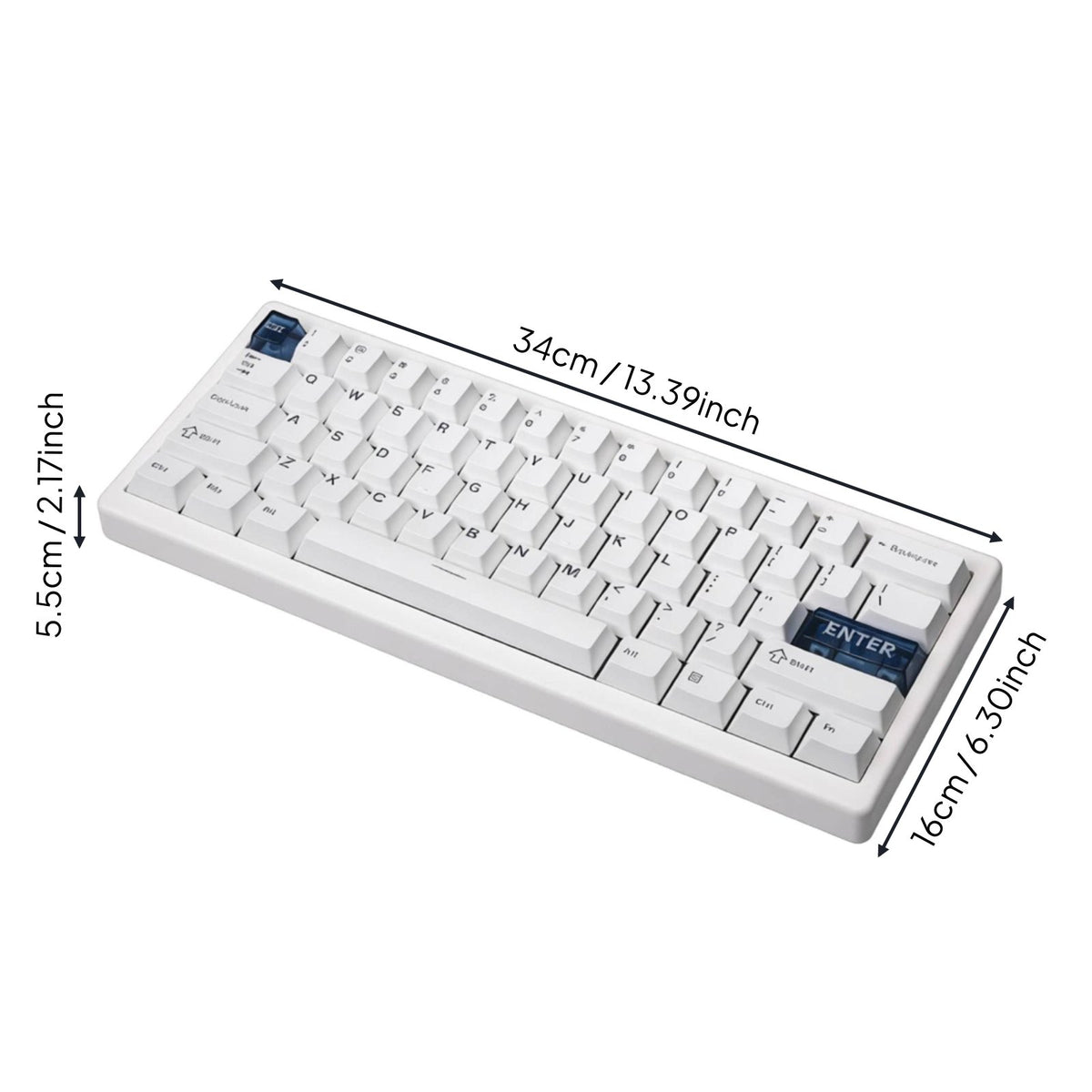 60% Mechanical Keyboard QMK/VIA Programmable Computer Peripheral For