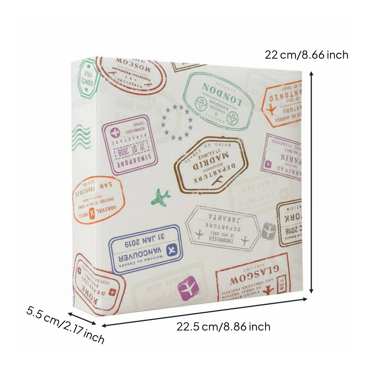 200 Pocket Picture Album Non-Acidic-Non-Acidic Paper Slip-in Photo Album