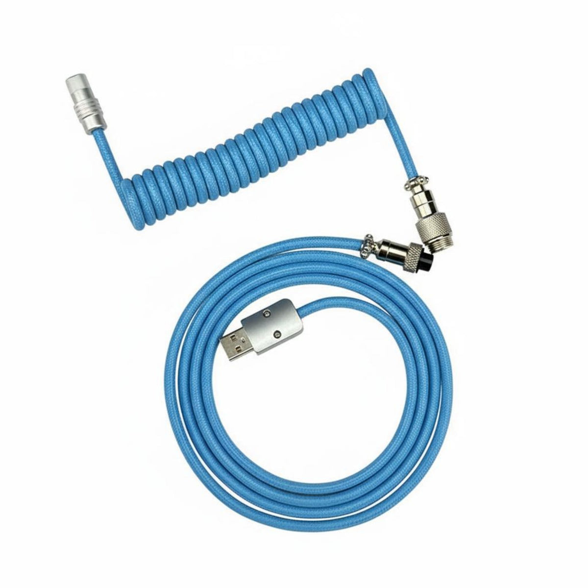 Connector Keyboard Cable High Speed Data Transfer Coiled Keyboard Cable for Gaming Enthusiasts, Gaming Environment, Office Desk