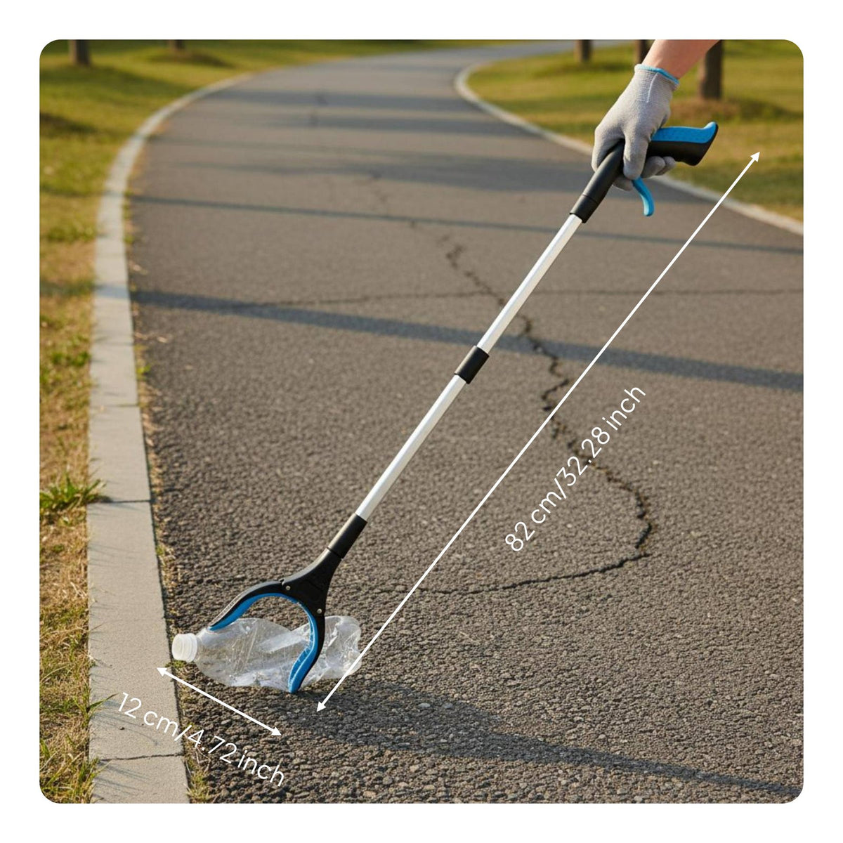 Long Reach Grabber Lightweight Reacher Grabber Tool Foldable Design for Elderly