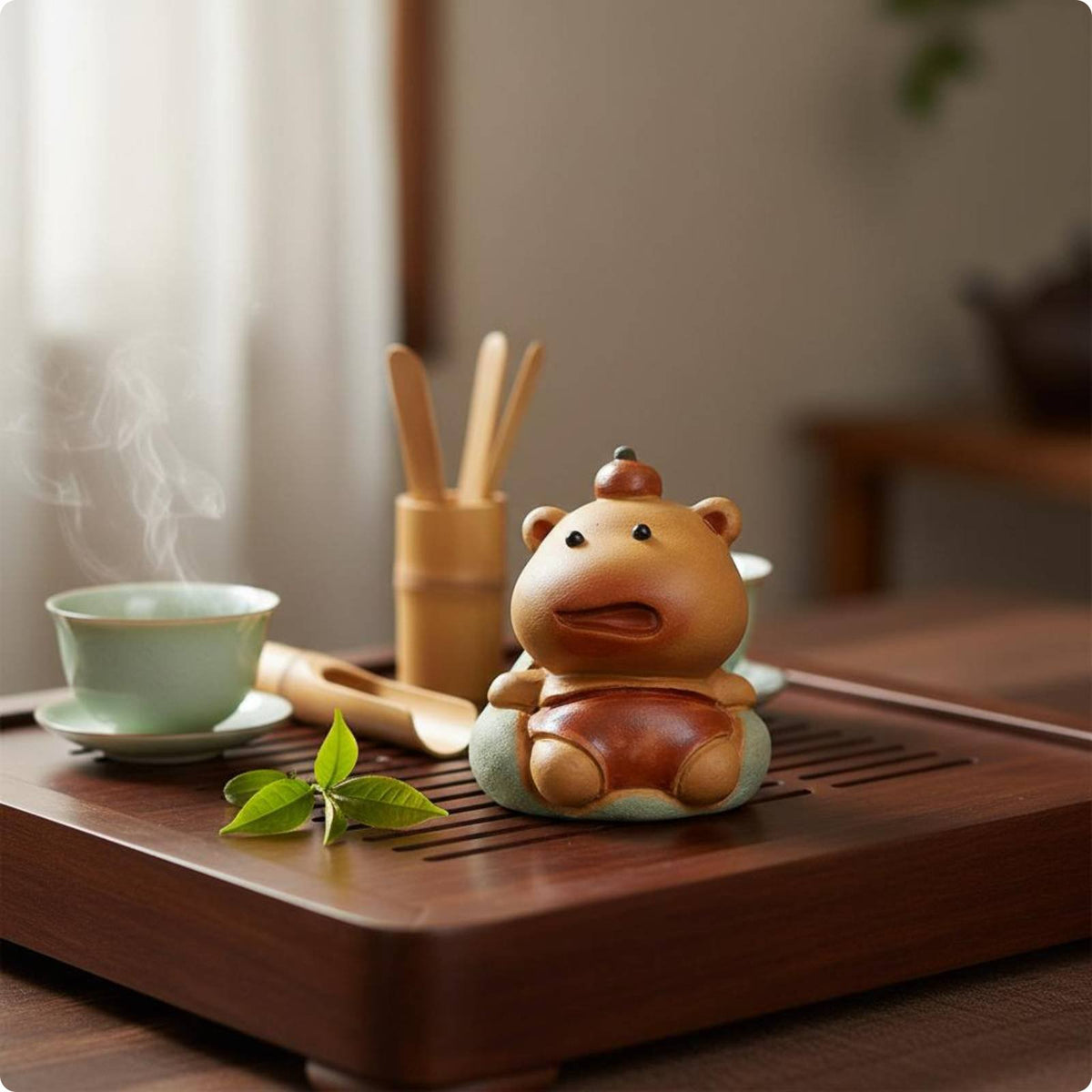 Capybara Tea Pet Adorable Brew Pet Figurine Ceramic Ornament for Gift Shop