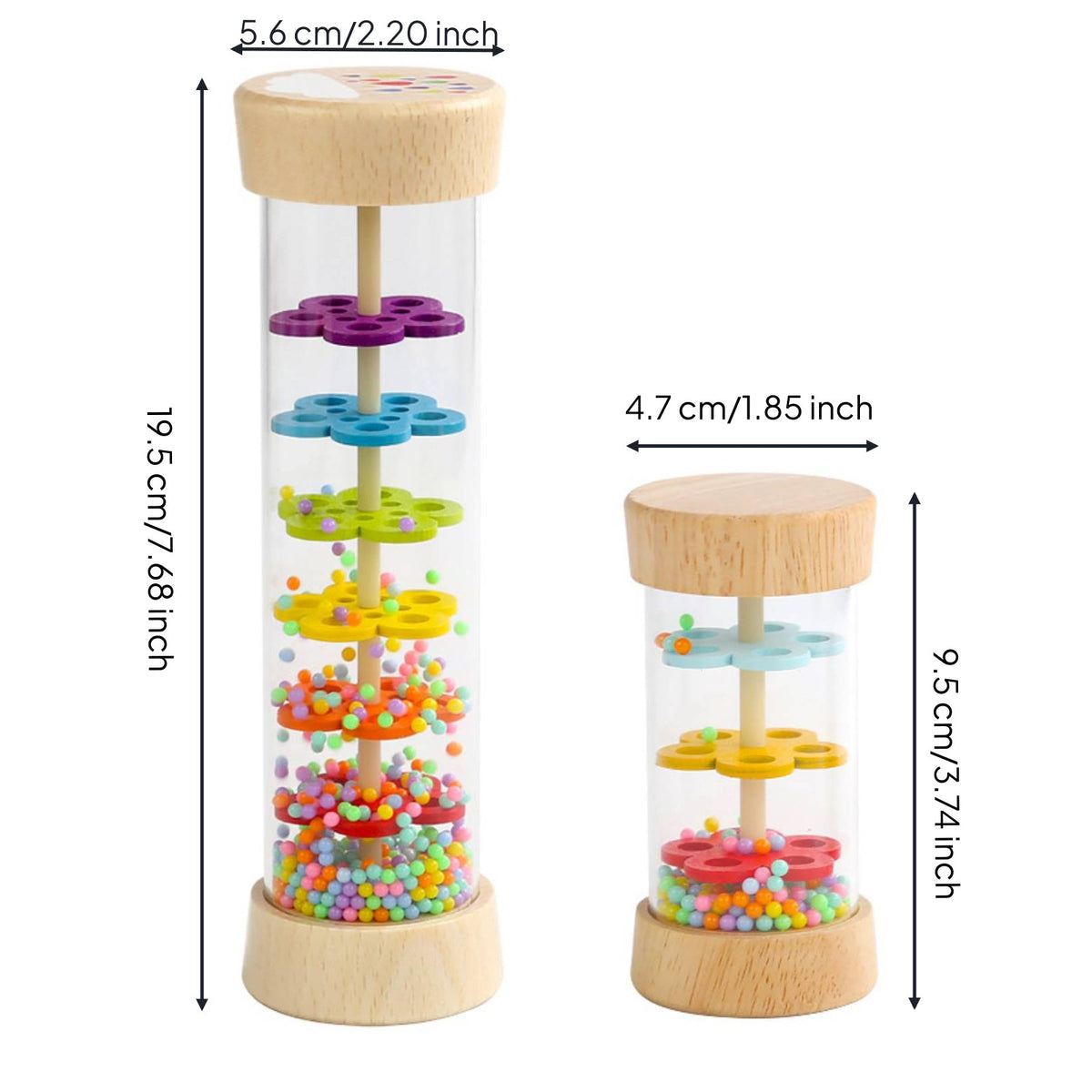 Young Child Rain Sound Tube Easy to Grip Rainmaker Toy Sturdy Construction