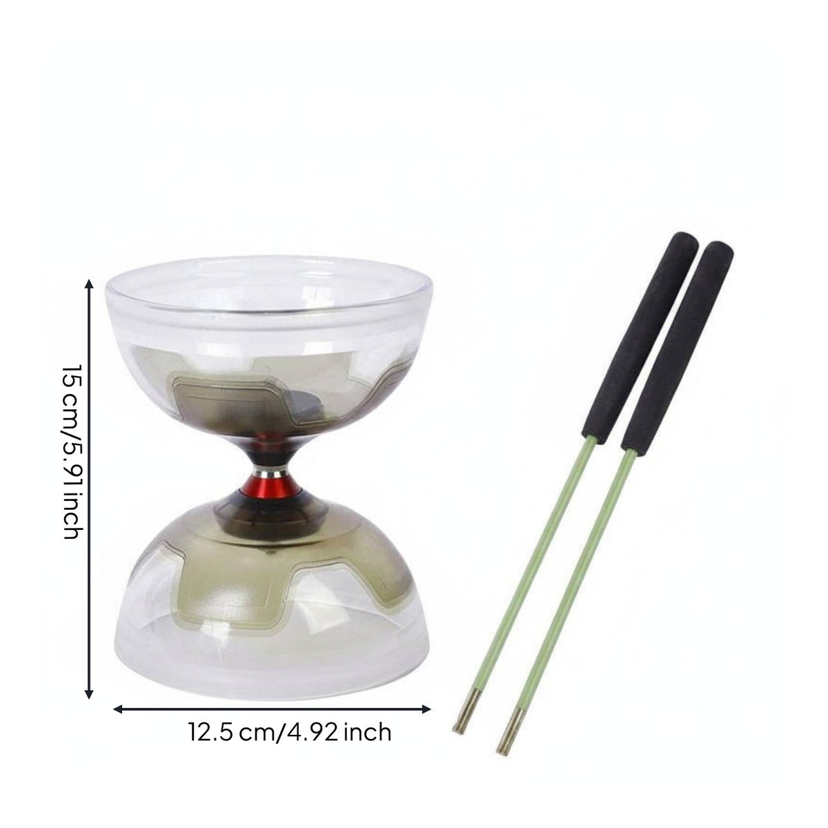 Bearing Chinese Twirling Toy Set Stable Performance Juggling Equipment Drop