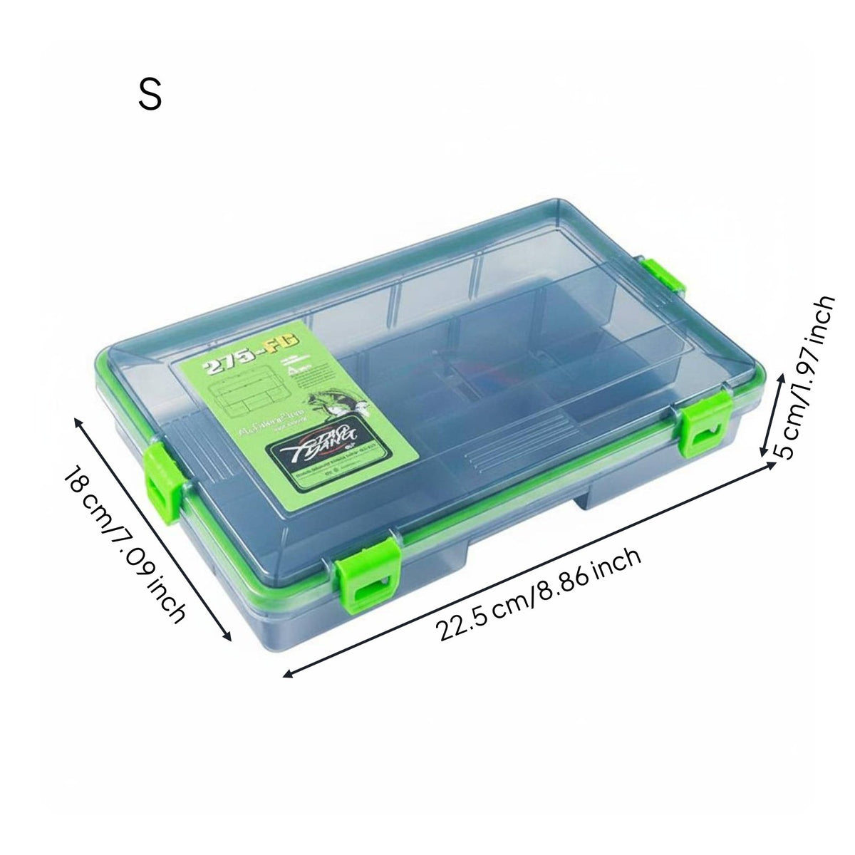 Lure Storage Case Adjustable Compartments Tackle Box Sturdy for Anglers