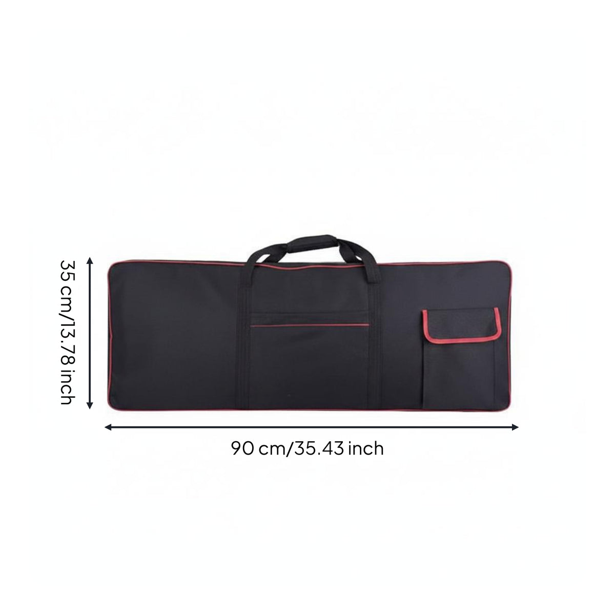Keyboard Gig Bag Zippered Portable Keyboard Bag Front Pocket