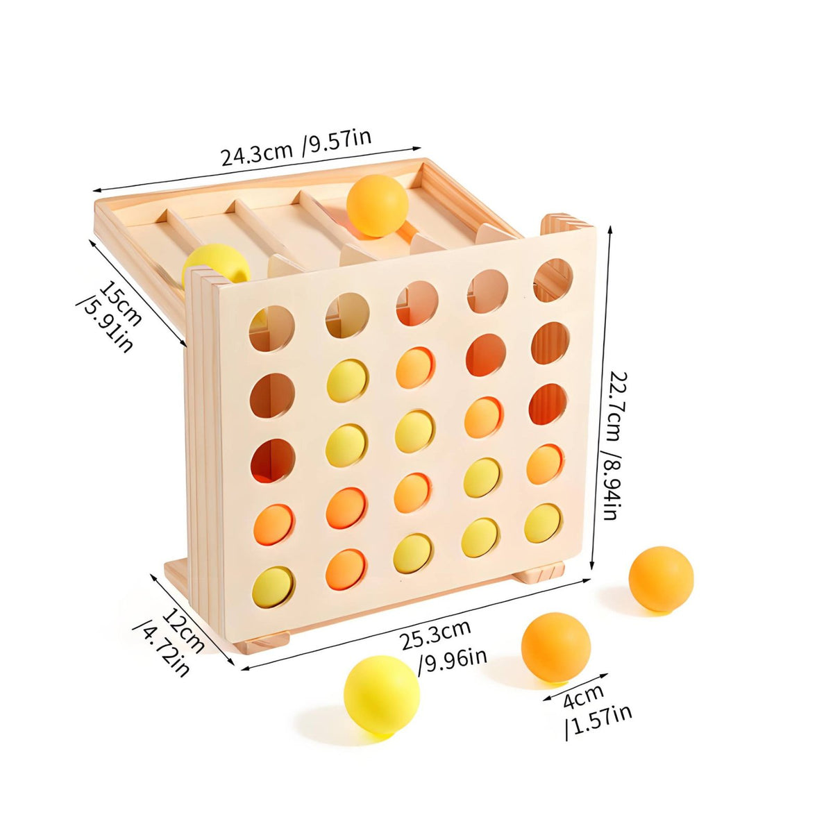 Wooden Rebound Ball Game Interactive Bouncing Ball Game Skill-Based for Children