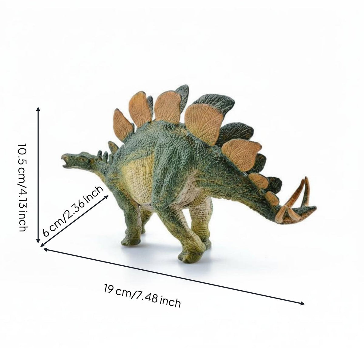 Prehistoric Period Animal Toy Detailed Thorned Dinosaur Toy Realistic Dinosaur Figurine for Collectors, Cake Topper