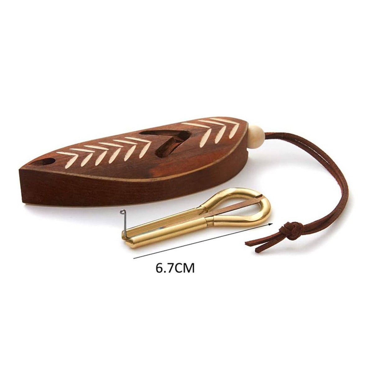 Portable Mouth Harp with Case Great Sound Brass Jew's Harp for Performance