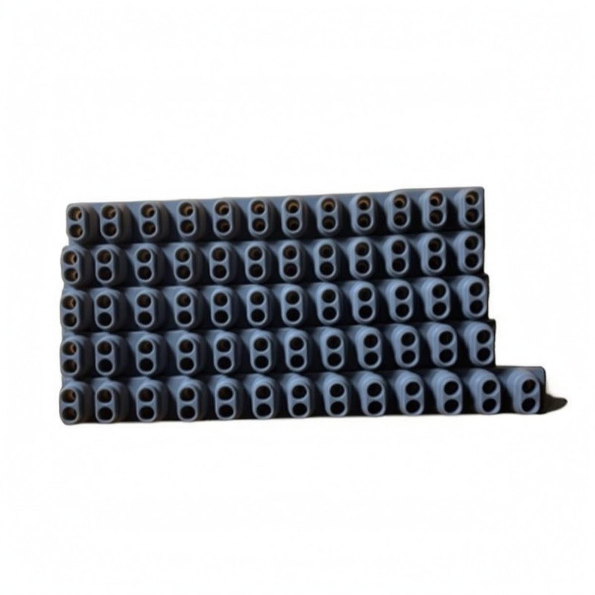 10 Pieces Conductive Rubber Strip Ribbed Computer Parts Long Narrow