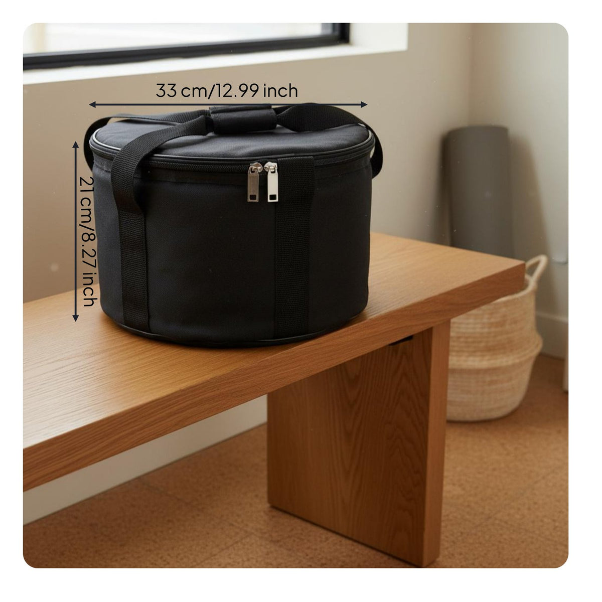 Padded Singing Bowl Bag Thickened Design Crystal Bowl Carrying Case