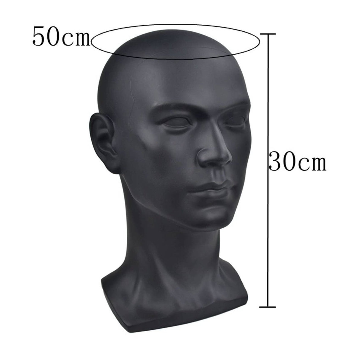 Male Mannequin Head Stable Base Hairpiece Display Stand for Retail Shop