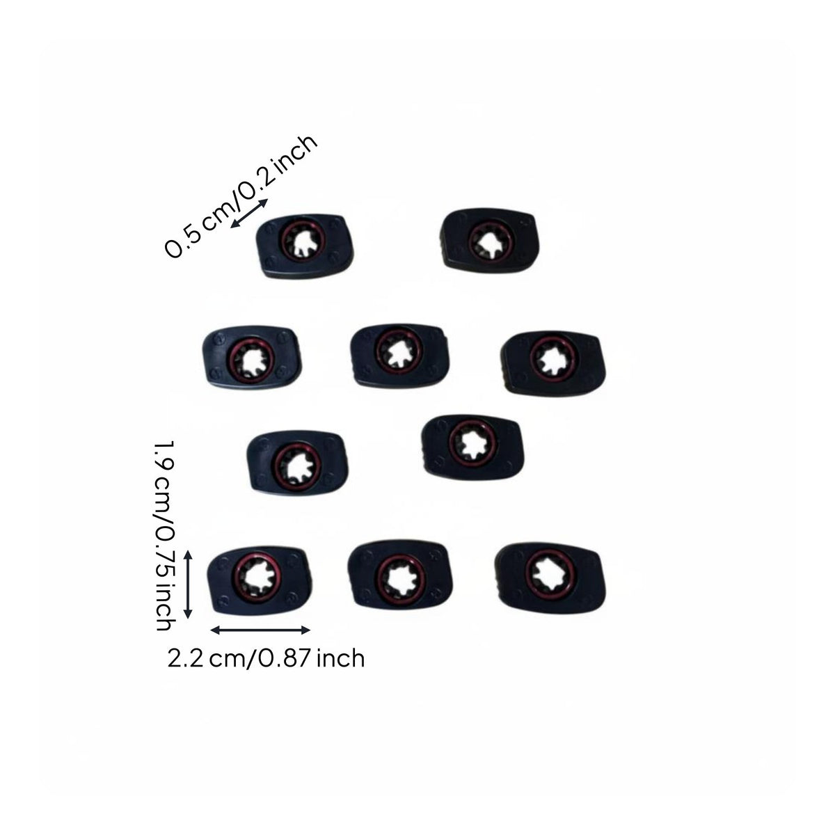 10 Pieces Drum Tension Rod Lock Clamping Tension Screw Retainer for Drummers