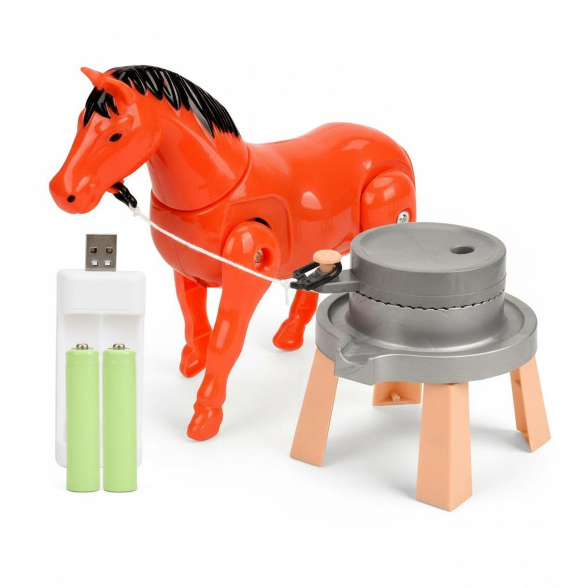 Mill Grinding Foal Toy Educational Walking Foal Toy Interactive for Toddlers