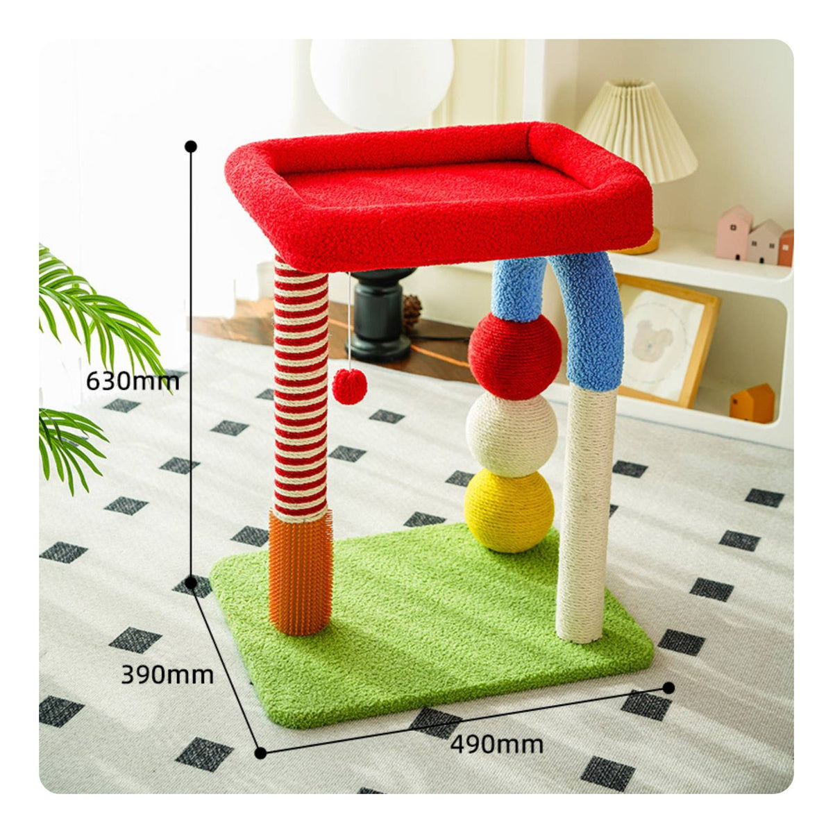 Soft Feline Tree Indoor Use Pet Furniture Space-Saving