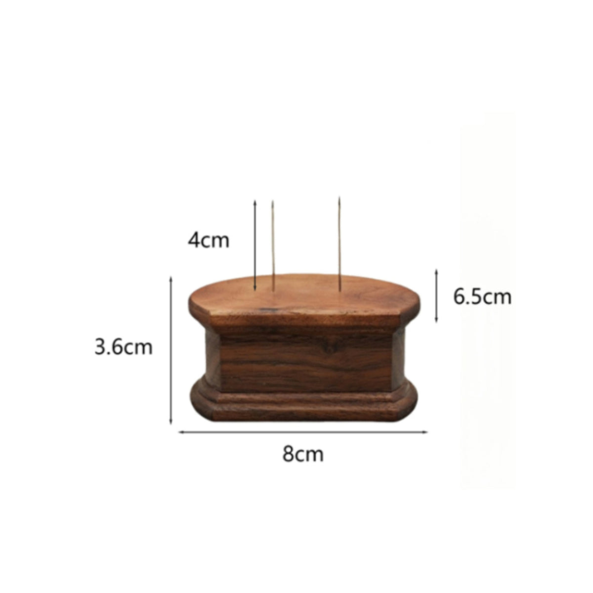 Wooden Risers Figurine Display Stand Handcrafted Look Walnut Wood Display Stage for Collection Shelf