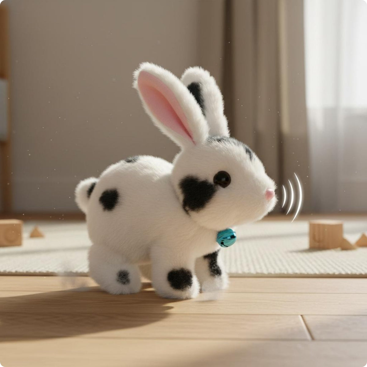 Electric Rabbit Toy Lifelike Walking Rabbit Stuffed Cute for Gift