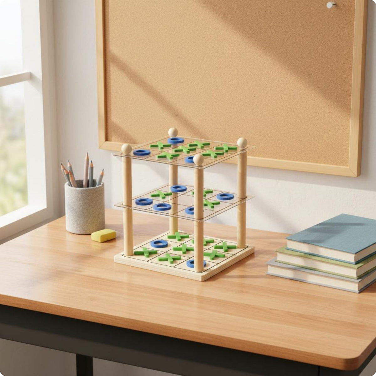 3 Layer X and O Toe Reasoning Training 3D X and O Toe Educational Toy