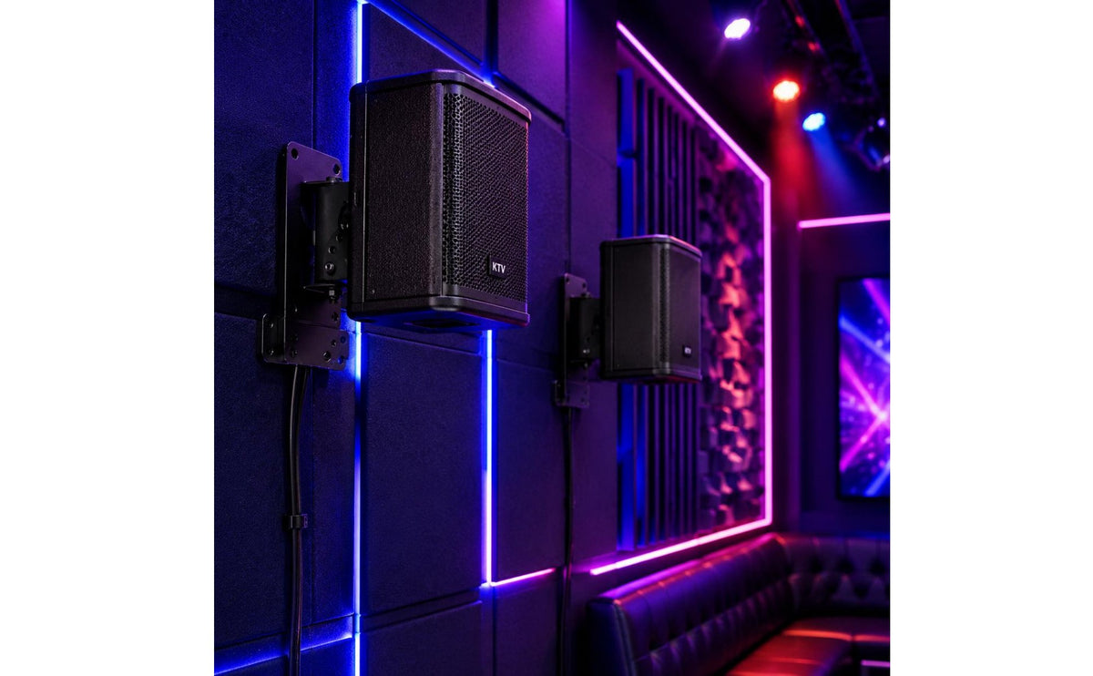 Universal Fit Wall Speaker Bracket Easy Installation Speaker Wall Mount Adjustable Audio Accessory Heavy Duty for Professionals, Karaoke Bar, Music Stage