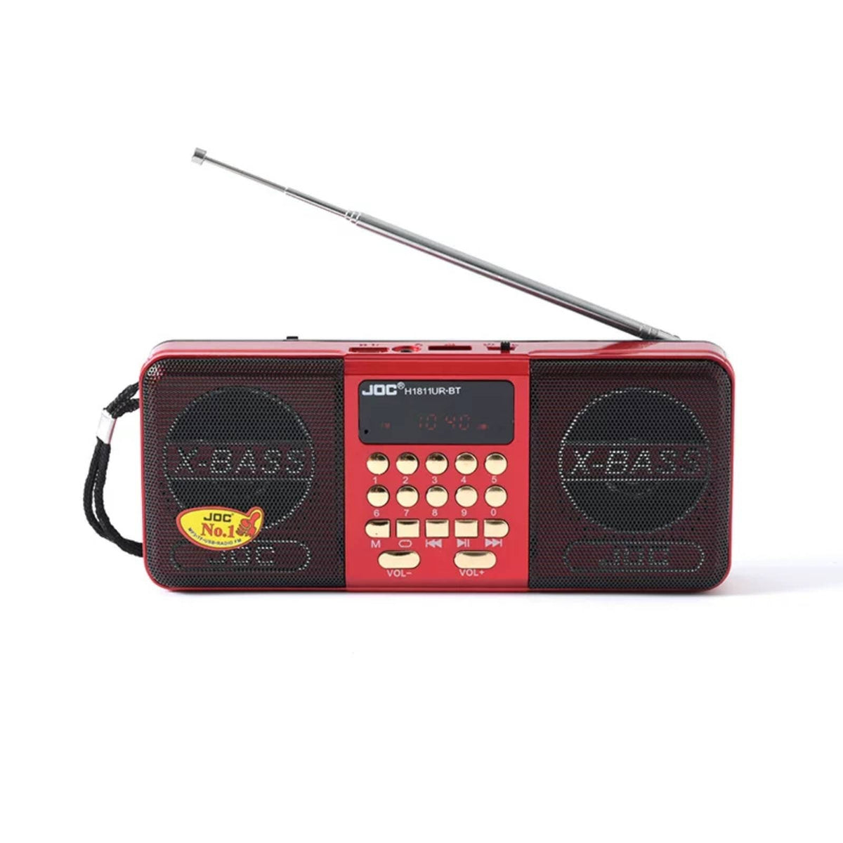 Portable Radio Speaker Small Display Battery Radio Speaker Button Control Panel
