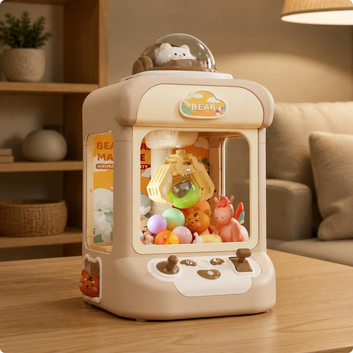 Mini Claw Machine Interactive Electric Claw Game Desktop Size for Party