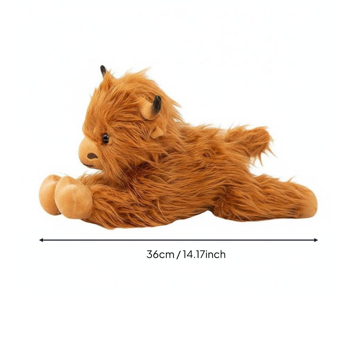 Soft Cow Stuffed Creature Cute Design Highland Cow Stuffed Toy Soft Feel