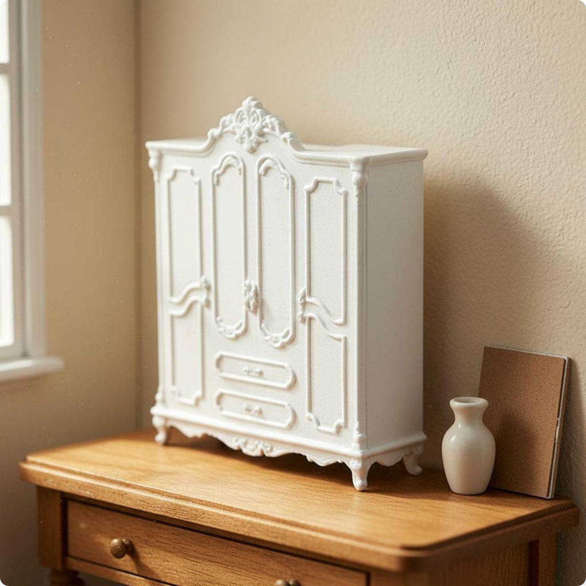 Dollhouse Cabinet European Design Miniature Cabinet 1:12 Scale for Pretend Play